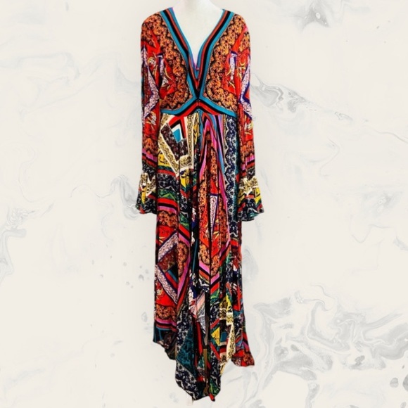 FREE PEOPLE boho maxi dress, size M, NWT - Picture 2 of 16